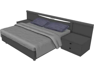 Bed 3D Model preview