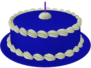 Chocolate Cake 3D Model preview