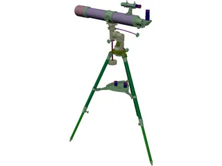 Bresser R-80 Telescope 3D Model preview