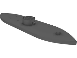 US Ironclad Monitor 3D Model preview
