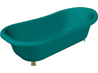 Bathtub Free Standing 3D Model preview