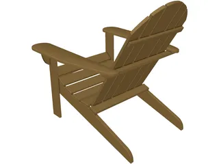 Chair Adirondak 3D Model preview