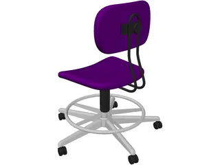 Chair Draftmans 3D Model preview