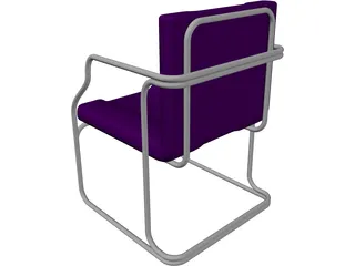 Chair Guest 3D Model preview