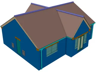 Bungalow 3D Model preview