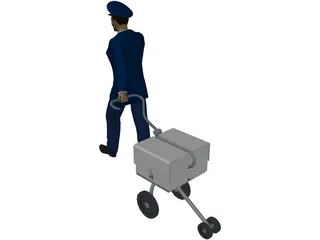 Postman 3D Model preview