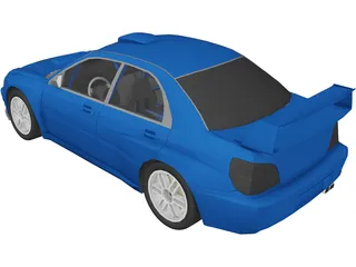 Subaru Impreza WRX STi WRC (2001) 3D Model preview