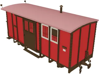 Post Wagon 3D Model preview