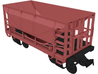 Union Pacific Wagon 3D Model preview
