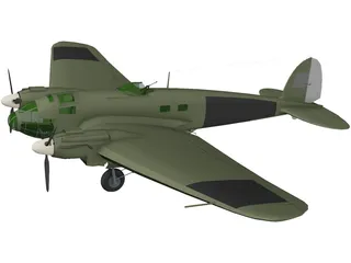 Heinkel He 111 H 3D Model preview