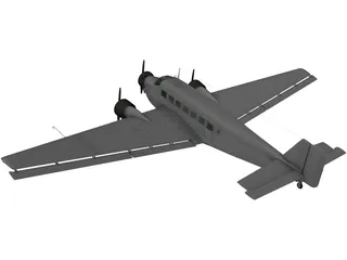 Junkers Ju 52 G9 3D Model preview