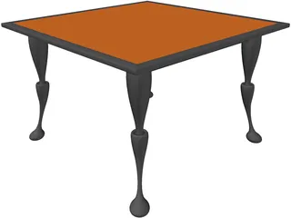 Table Small 3D Model preview