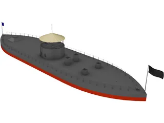 US Monitor 3D Model preview