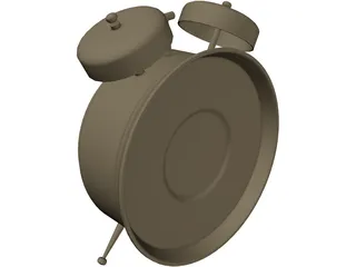 Big Bell Alarm Clock 3D Model preview