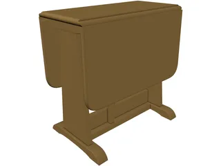 Table Folding 3D Model preview