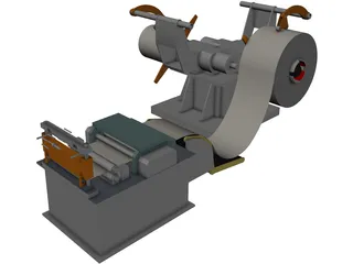 Double Supply Line 3D Model preview