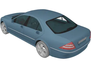 Mercedes-Benz S-class (2003) 3D Model preview