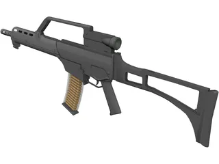 H&K G36K 3D Model preview