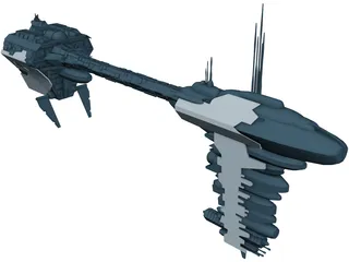 Nebulon Ship 3D Model preview