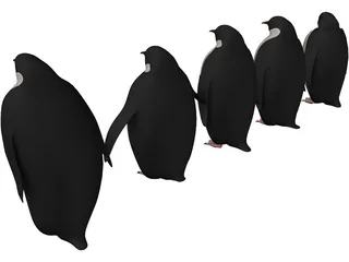 Penguins 3D Model preview