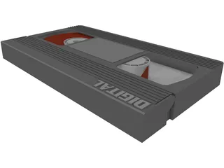Videotape Digital 3D Model preview