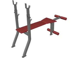 Weight Bench 3D Model preview