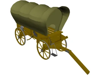 Wagon 3D Model preview