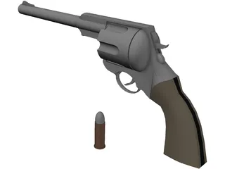 Revolver 3D Model preview