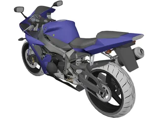 Yamaha R1 (2002) 3D Model preview