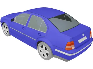 Volkswagen Bora 3D Model preview