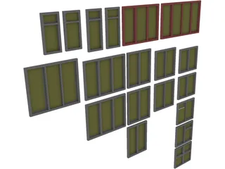 Windows Collection 3D Model preview