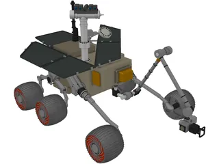 Athena Mars Rover 3D Model preview