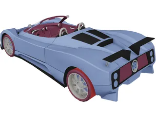 Pagani Zonda 3D Model preview