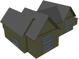 House Country English 3D Model preview