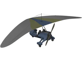 Microlight 3D Model preview