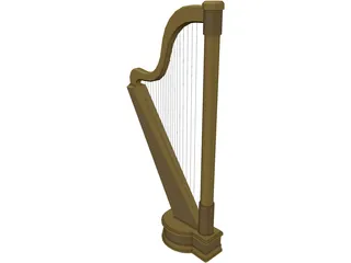 Harp 3D Model preview