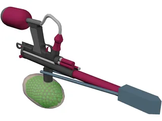 Paintball Marker/Gun 3D Model preview
