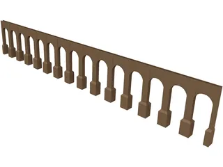 Aquaduct Bridge 3D Model preview