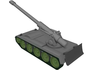 M110 SP Artillery 3D Model preview