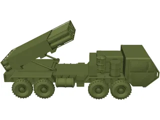 US HIMARS MLRS [+M977 Hemmt] 3D Model preview