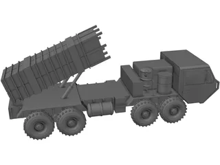 MIM-101 Patriot Mounted 3D Model preview