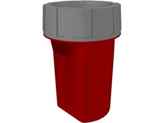 Camping Flashlight 3D Model preview