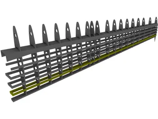 Aircraft Wing Structure 3D Model preview