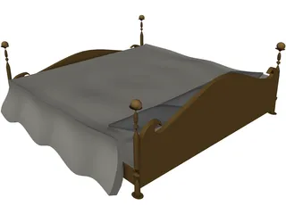 Bed 3D Model preview