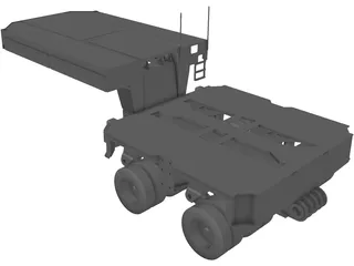 Goldhofer Hydraulic Gooseneck (2000) 3D Model preview