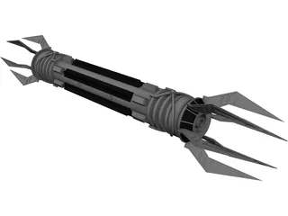 Double Bladed Lightsaber 3D Model preview