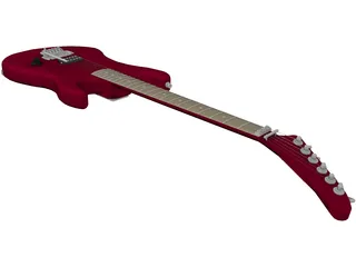 Guitar Kramer Baretta Van Halen 3D Model preview