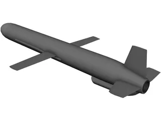 Russian AS-15 Air-Launched Cruise Missile (ALCM) 3D Model preview