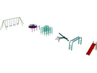 Playground Set 3D Model preview