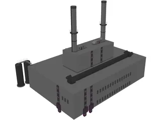 Power Station 3D Model preview
